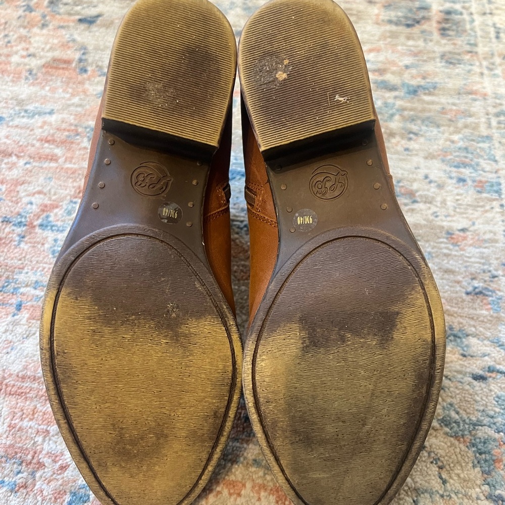 Lucky Brand Tan Leather Ankle Booties - Picture 7 of 7